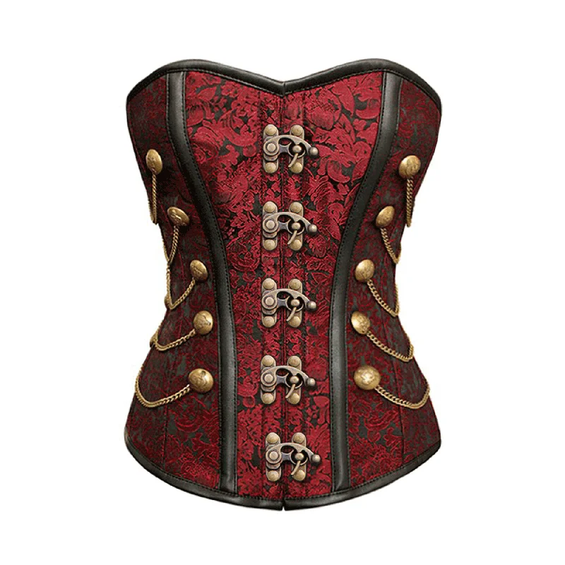 corset with lace fibers-Sharon Steampunk Corset