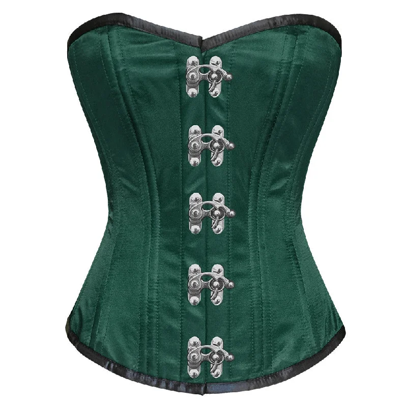 corset with side patterns-Evers Satin Waist Training Corset