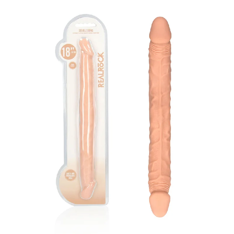 Hercules-mighty dildo-REALROCK 18'' Double Dildo - Flesh 46 cm Double Dong