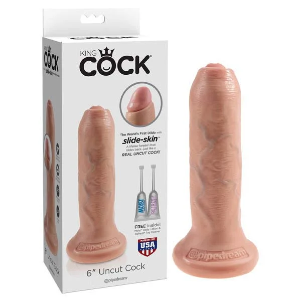 Pixelated dildo-King Cock 6'' Uncut - Flesh 15.2 cm Dong