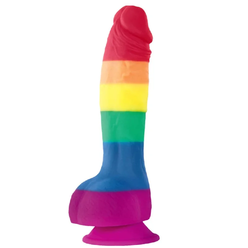 Melody-soft dildo-6" Colours Pride Silicone Dildo - Suction Cup