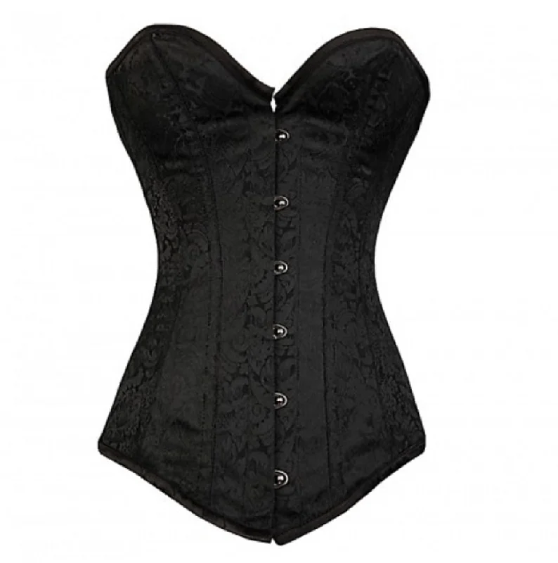 corset with floral fibers-Anaya Longline Overbust Corset