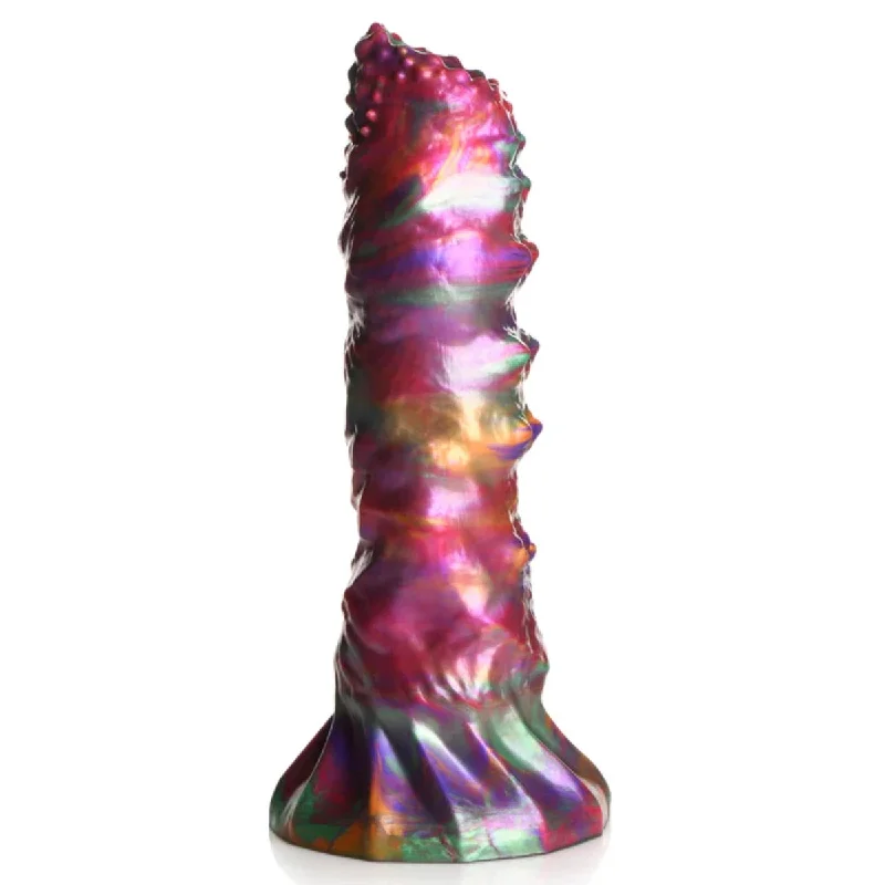 Subscription dildo-Creature Cocks Larva Silicone Ovipositor Dildo With Eggs Multi Colour