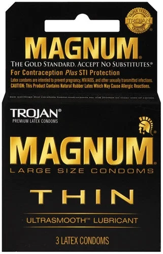 vibrating prostate stimulator for increased satisfaction-Trojan Magnum Thin - 3 Pack