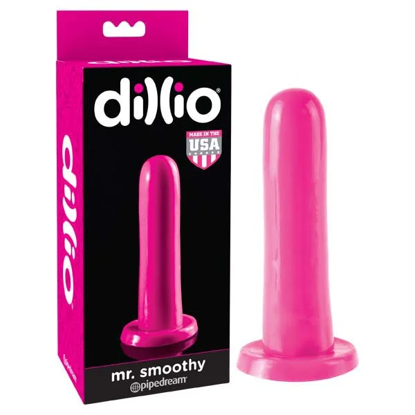 Rainbow-arc dildo-Dillio Mr. Smoothy - Pink 12.7 cm (5'') Dong