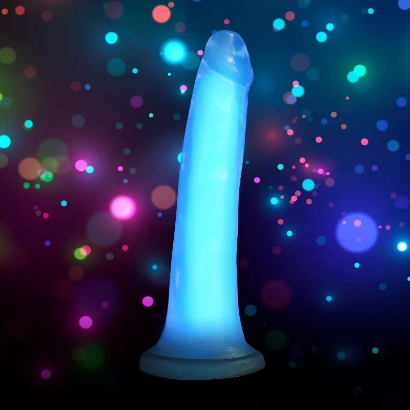 Punk-raw dildo-7 Inch Glow-in-the-dark Silicone Dildo