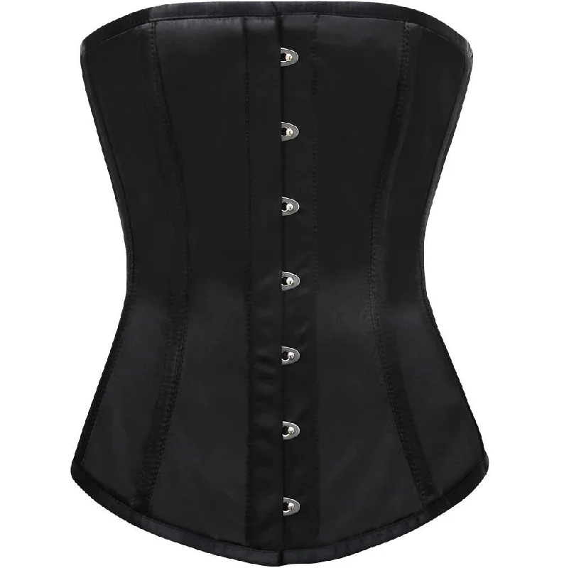 corset with layered webs-Sinead Longline Overbust Corset