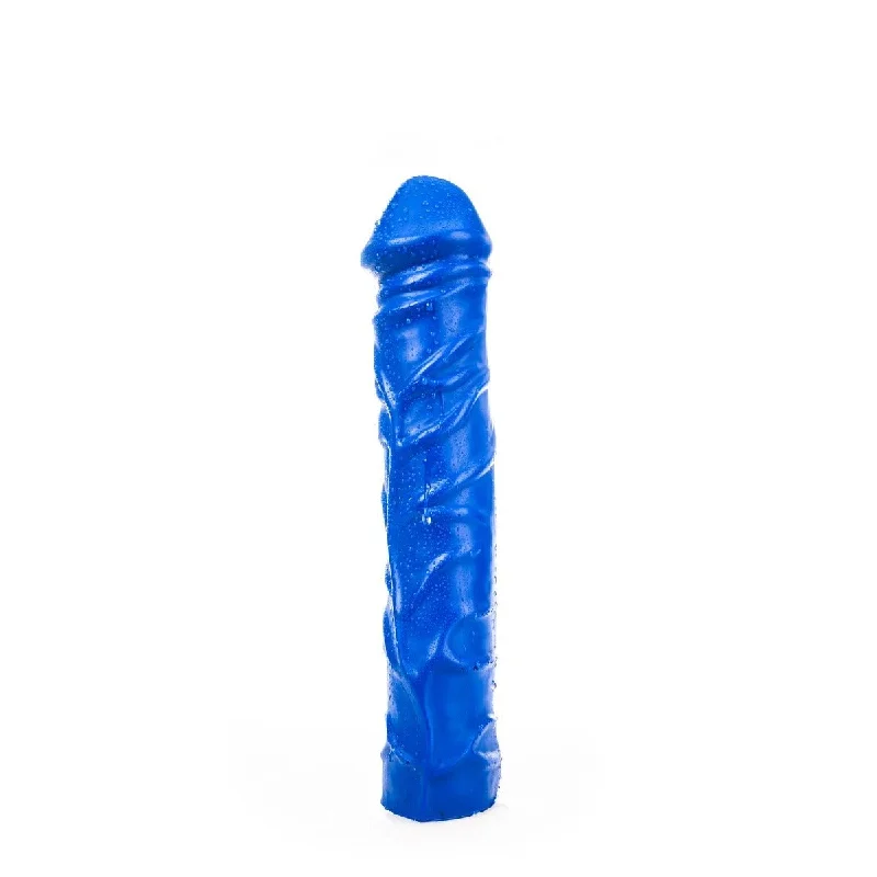 vibrating anal plug with adjustable vibrations for comfort-ruff GEAR Abyss Depth Trainer 13 Inch Blue