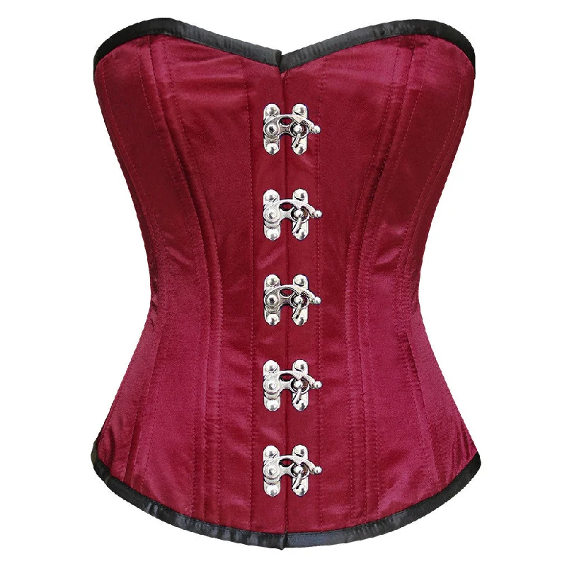 corset for gothic motifs-Marise Satin Waist Training Corset