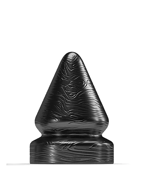 Soft-Feel Solo Masturbator-665 Stretch'r Sirup Butt Plug - Black Metallic