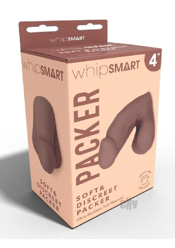 vibrating prostate massager for pleasurable prostate play-Whipsmart Soft Discreet Packer Brown 4