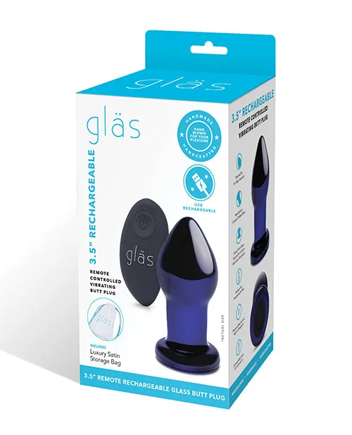 Ultra-Light Touch Solo Masturbator-Glas Rechargeable Vibrating Butt Plug