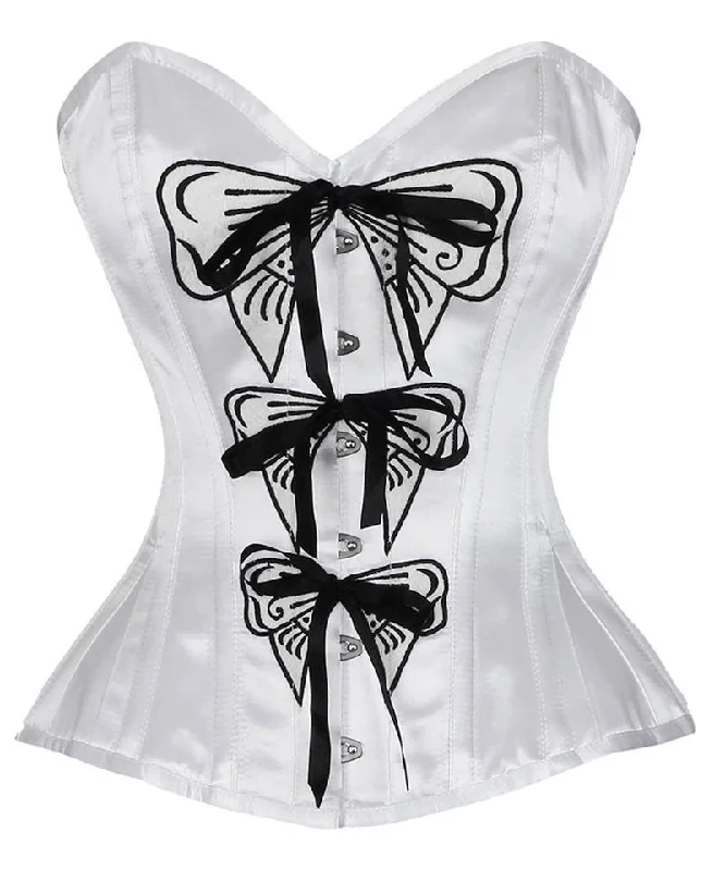 corset for steampunk nets-Brice Satin Burlesque Corset