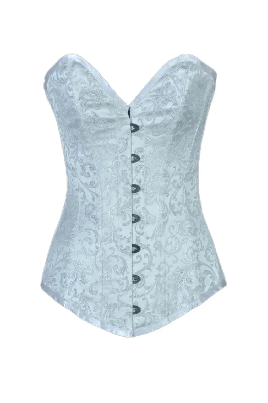 corset with structured grids-Allison Longline Overbust Corset