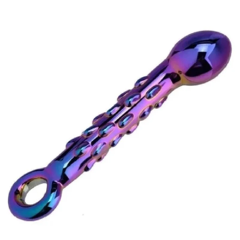 Charcoal-dark dildo-Colorful 7" Masturbator Crystal Dildo |/| Sea Octupus Hentai