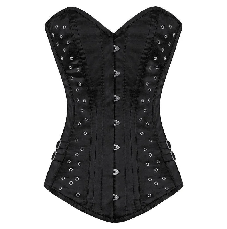 corset with floral lattices-Iryna Longline Overbust Corset