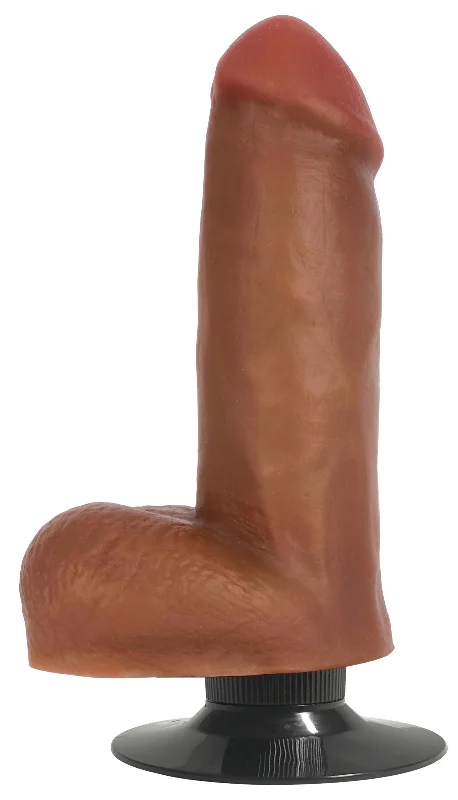 Nanotech dildo-Jock Dark Bareskin Vibrating Dildo With Balls