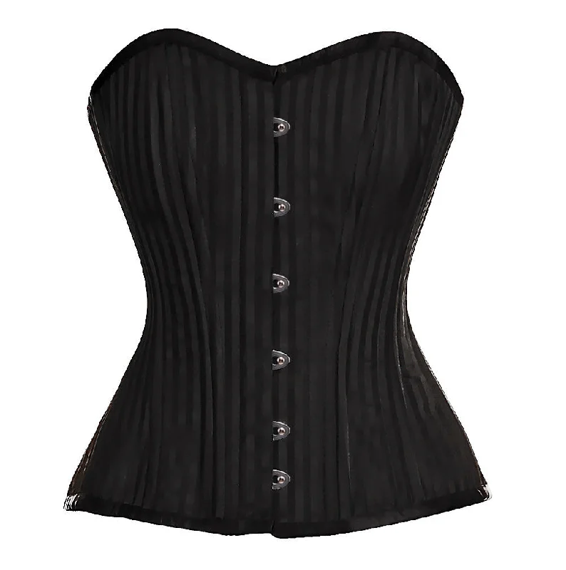 corset with bold patterns-Rikke Brocade Waist Training Corset