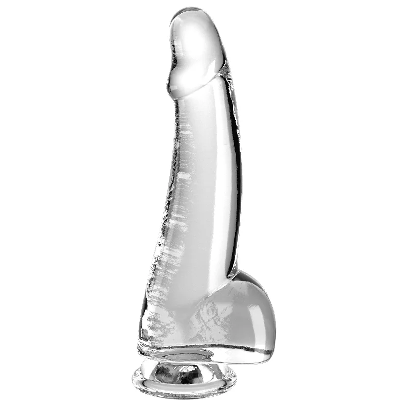 Infrared-warm dildo-Pipedream King Cock Clear 7.5 Inch Dildo with Balls