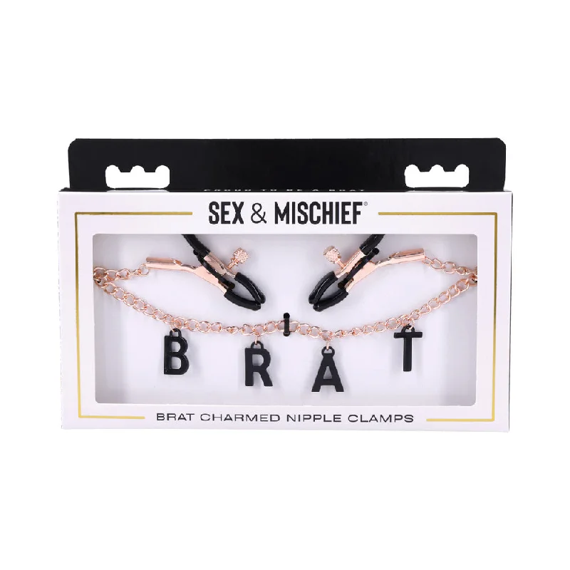 Sportsheets Sex & Mischief Brat Charmed Nipple Clamps