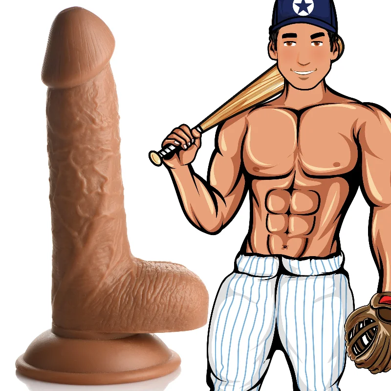 Molecular-bond dildo-JOCK Baseball Brian 7" Dildo w/ Balls