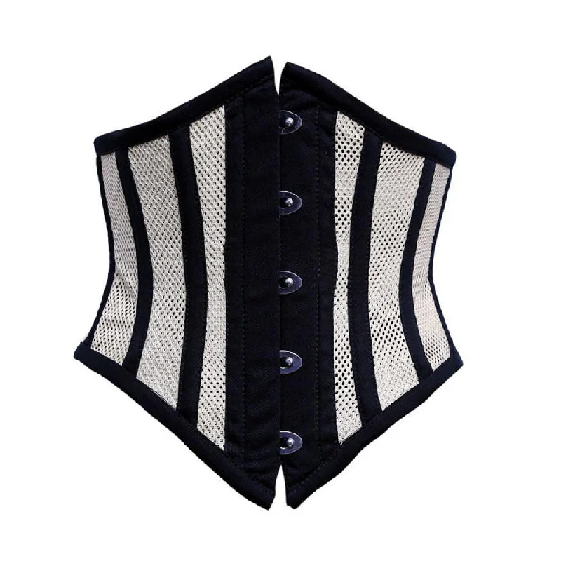 corset with velvet nets-Emerie Underbust Corset