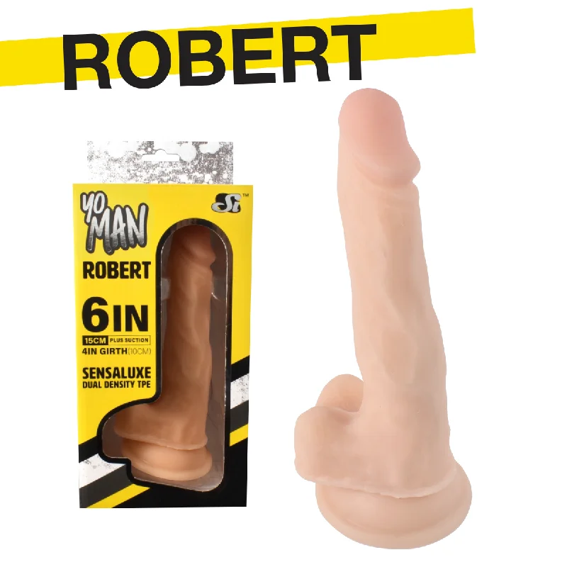 Boxed-set dildo-Si-20800 YO MAN - 6” ROBERT DUAL DENSITY DONG