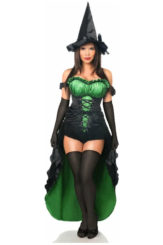 romantic lace babydoll lingerie-Top Drawer Premium 5 PC Spellbound Witch Costume