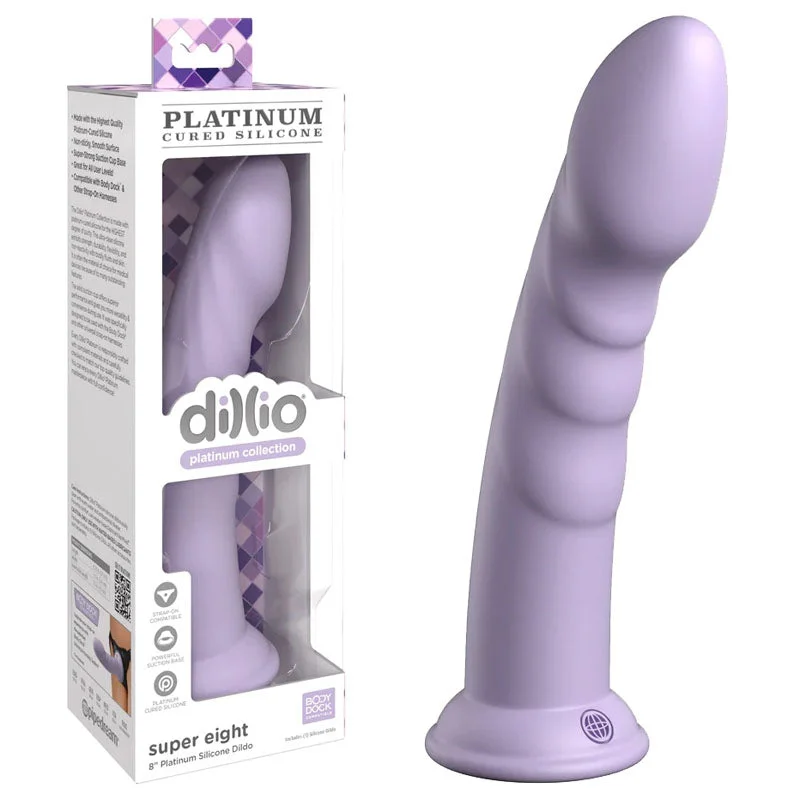 Production-line dildo-Dillio Platinum Super Eight - Purple