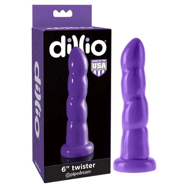 Robotic-motion dildo-Dillio 6'' Twister - Purple 15.2 cm Dong