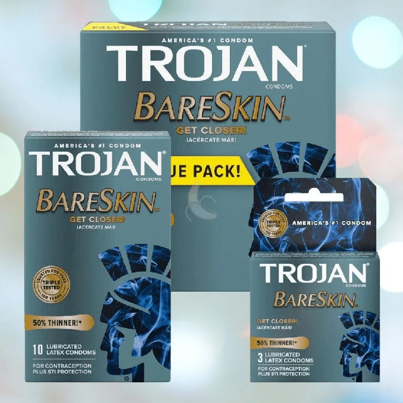 vibrating prostate massager for deeper sensations during play-Trojan BareSkin Ultra Thin Condoms