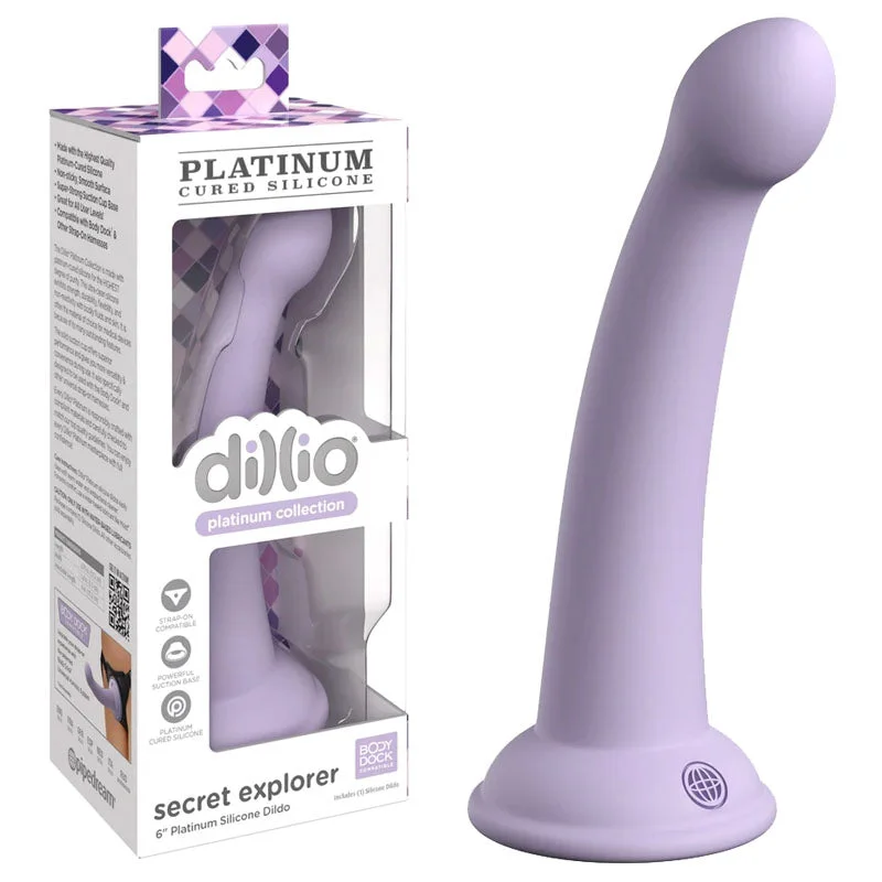 Cybernetic dildo-Dillio Platinum Secret Explorer - Purple - Purple 15.2 cm (6'') Dong