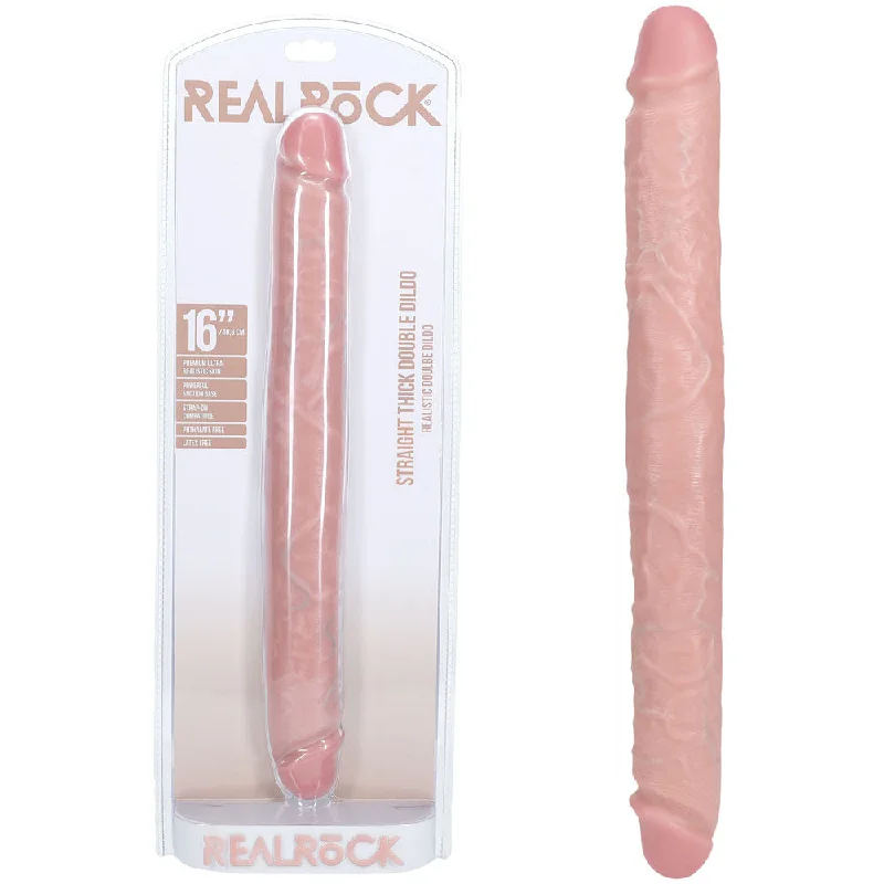 Aries-bold dildo-REALROCK 40cm Thick Double Dildo - Flesh - Flesh 40 cm (16'') Thick Double Dong