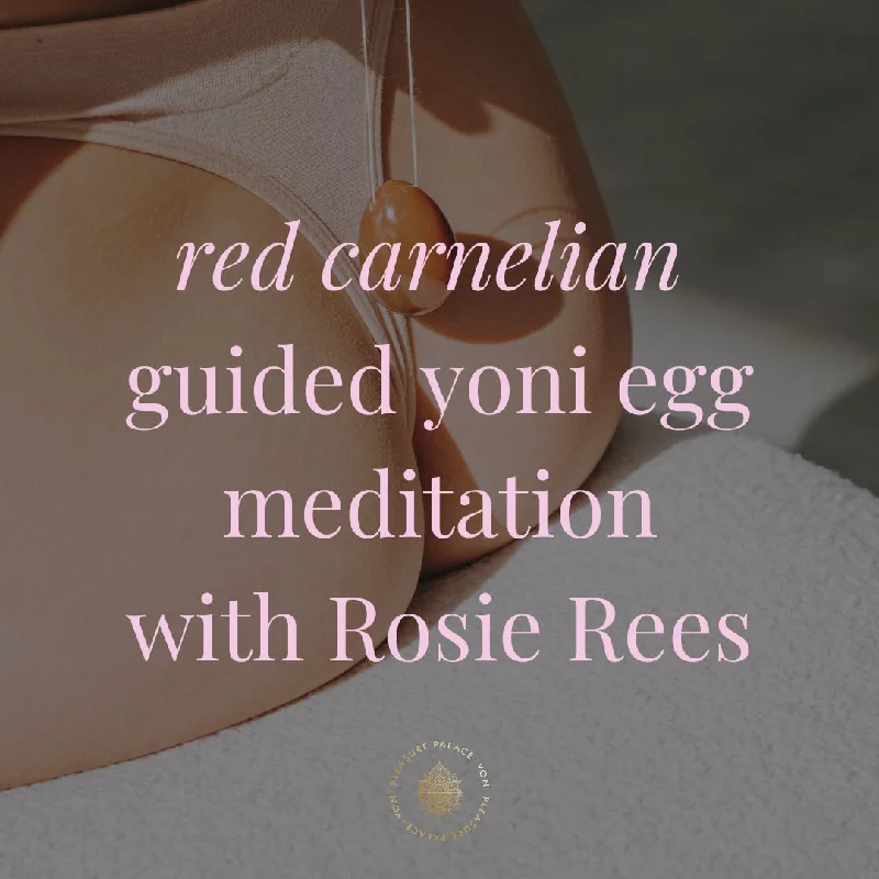 vibrating dildo for couples with synchronized vibrations-Red Carnelian Guided Yoni Egg Meditation