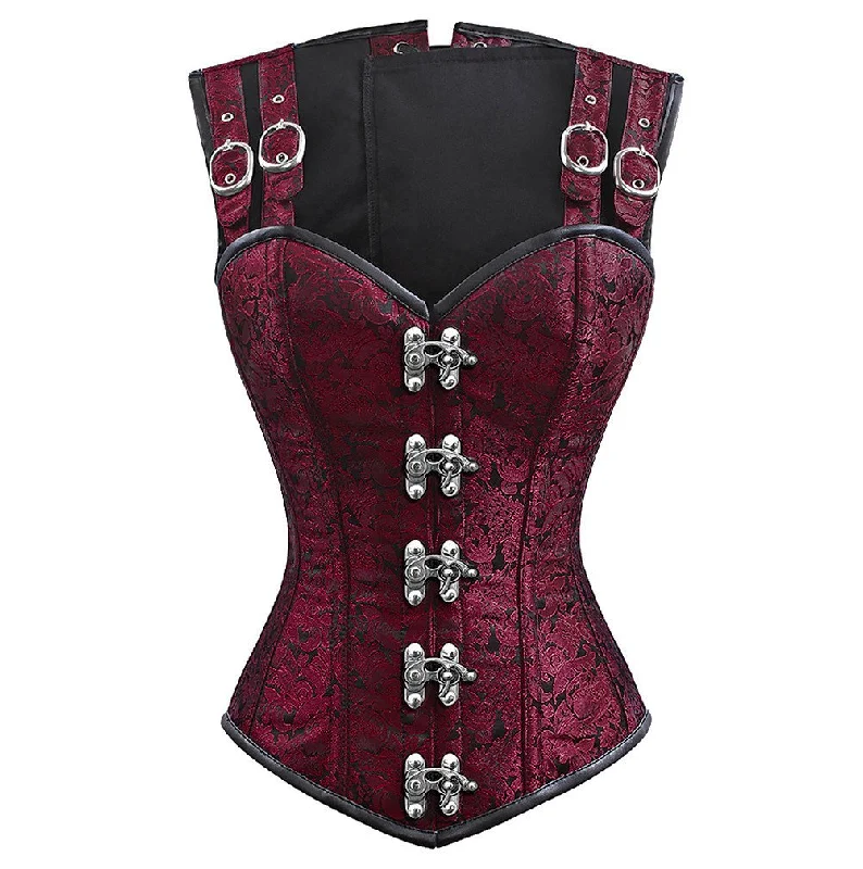 corset for steampunk patterns-Nyla Gothic Corset with Shoulder Straps