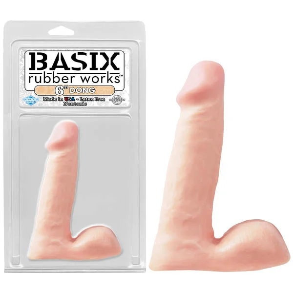 Limited-run dildo-Basix Rubber Works 6'' Dong