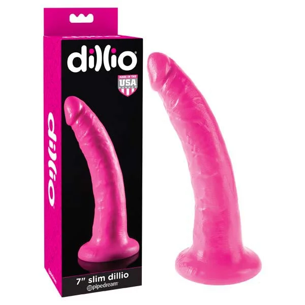 Neutron-heavy dildo-Dillio 7'' Slim - Pink 17.8 cm Dong