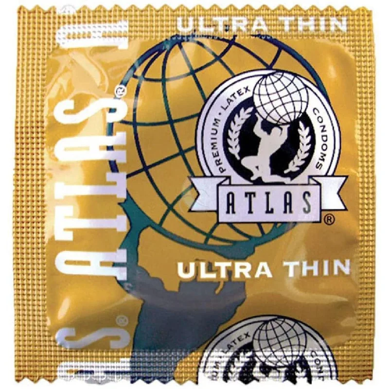 vibrating anal plug for easy insertion with smooth texture-Atlas Ultra Thin Lubricated Condoms