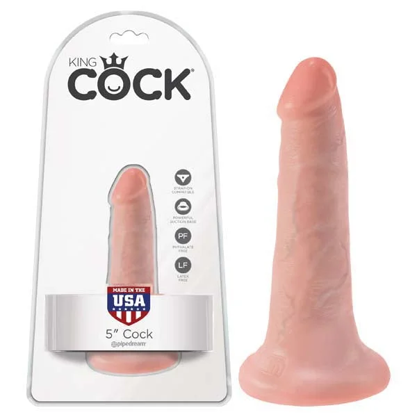 Infrared-warm dildo-King Cock 5'' Cock - Flesh 12.7 cm (5'') Dong