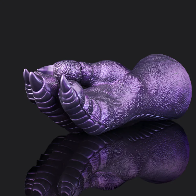 vibrating anal probe with smooth texture for comfort-Dragon Claw - Purple