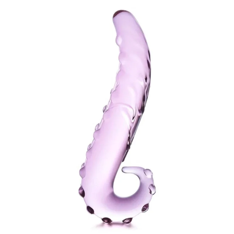 Screwed-tight dildo-Glas Lick It Dildo Pink 6 Inch