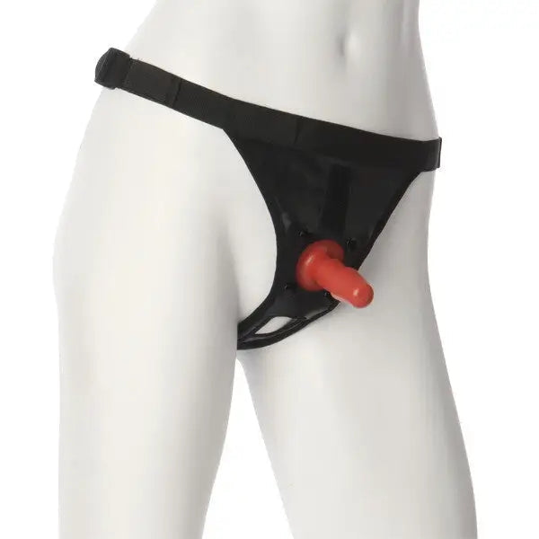 Tight Touch Masturbator-Doc Johnson Black Vaculock Ultra Harness with Plug