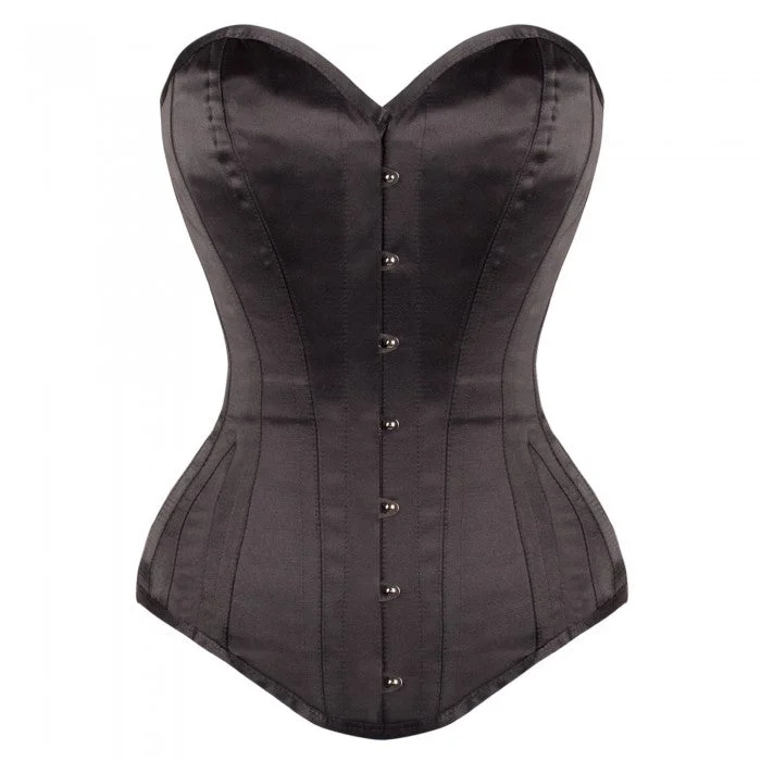 corset for dance lattices-Natalie Steel Boned Waist Taiming Corset With Hip Gores