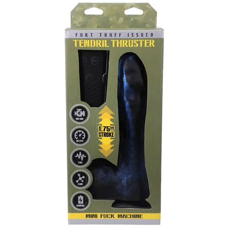 vibrating dildo for couples with multi-speed vibration settings-Ft Troff Tendrill Thruster Machine Blue