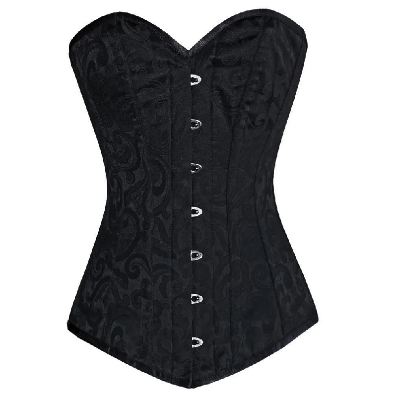 corset with scalloped lattices-Clegg Longline Overbust Corset