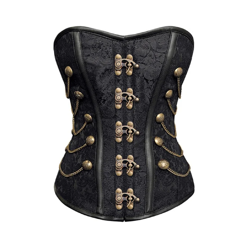 corset with leather threads-Joyner Steampunk Corset