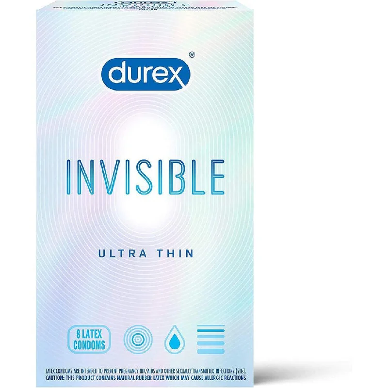 vibrating dildo for intense stimulation of G-spot and clitoris-Durex Invisible Super Thin Condoms