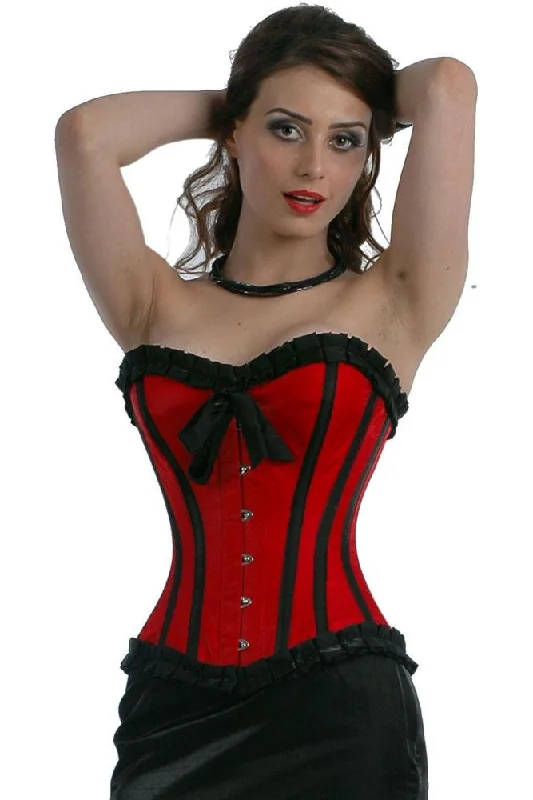 corset with halter nets-Ellie Overbust Corset