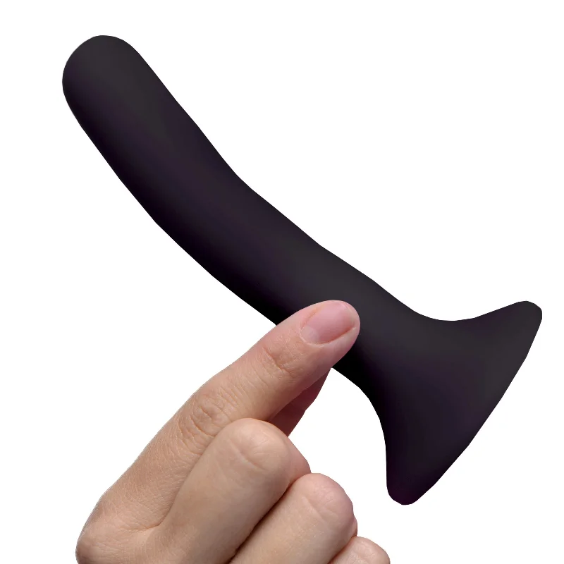 Rune-carved dildo-Black Silicone Strap-on Dildo -