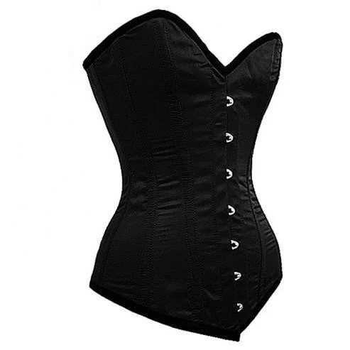 corset with studded grids-Frederica Longline Overbust Corset